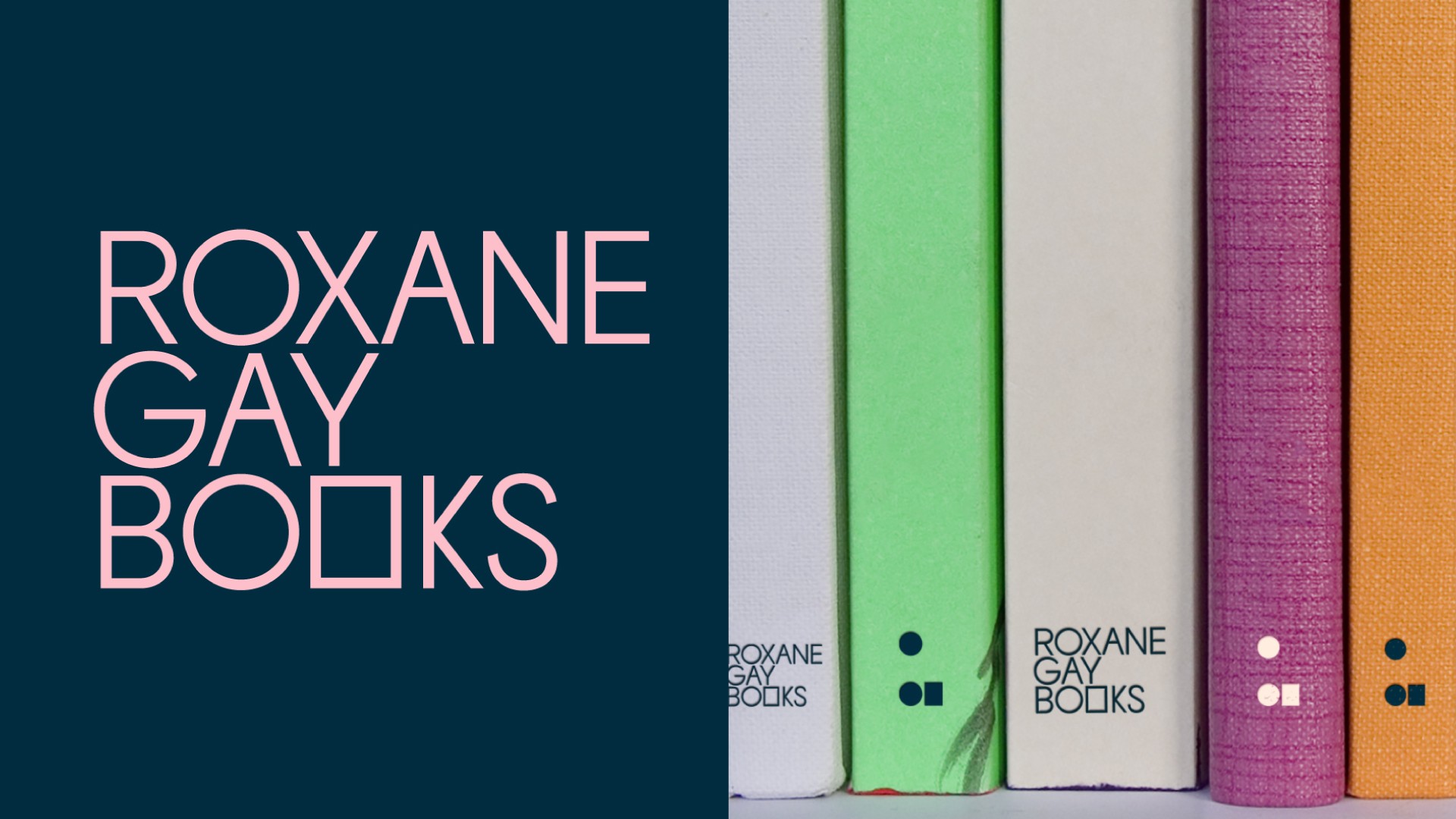 a series of book spines