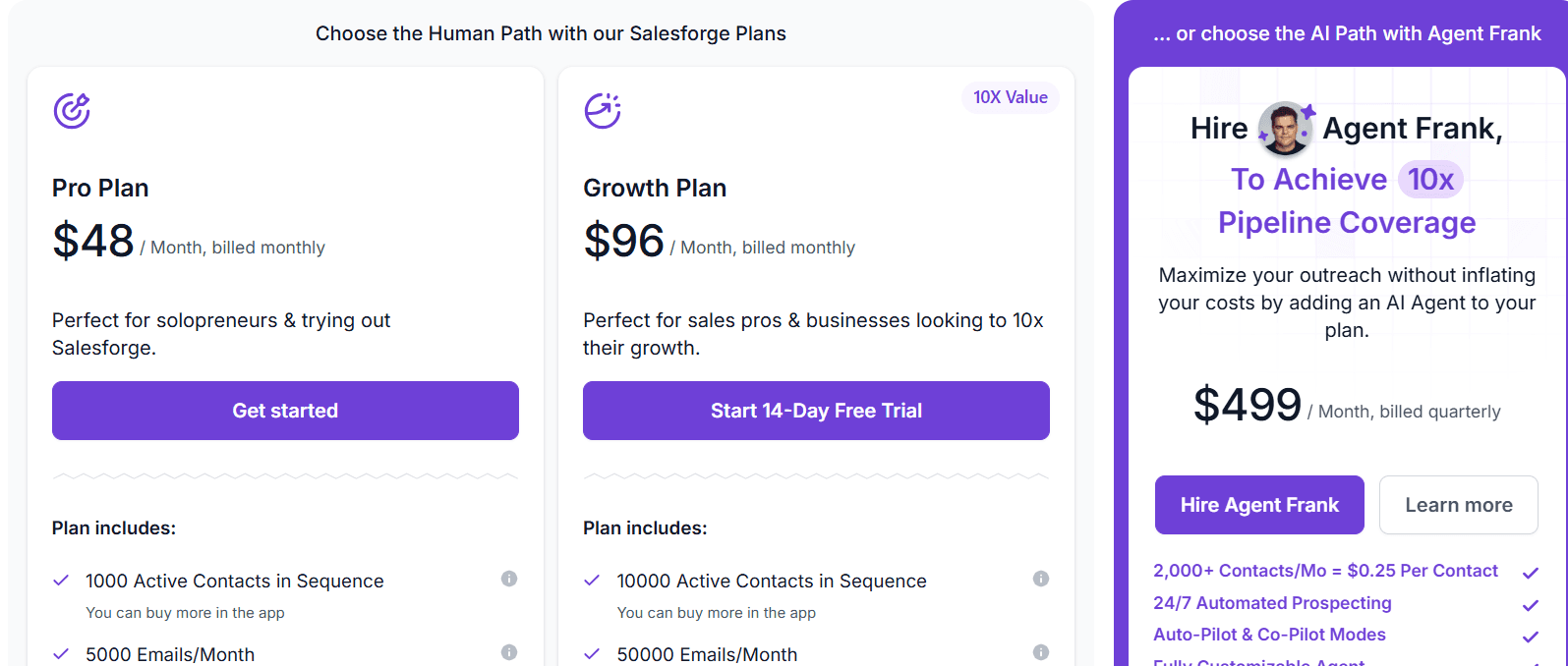 Salesforge pricing