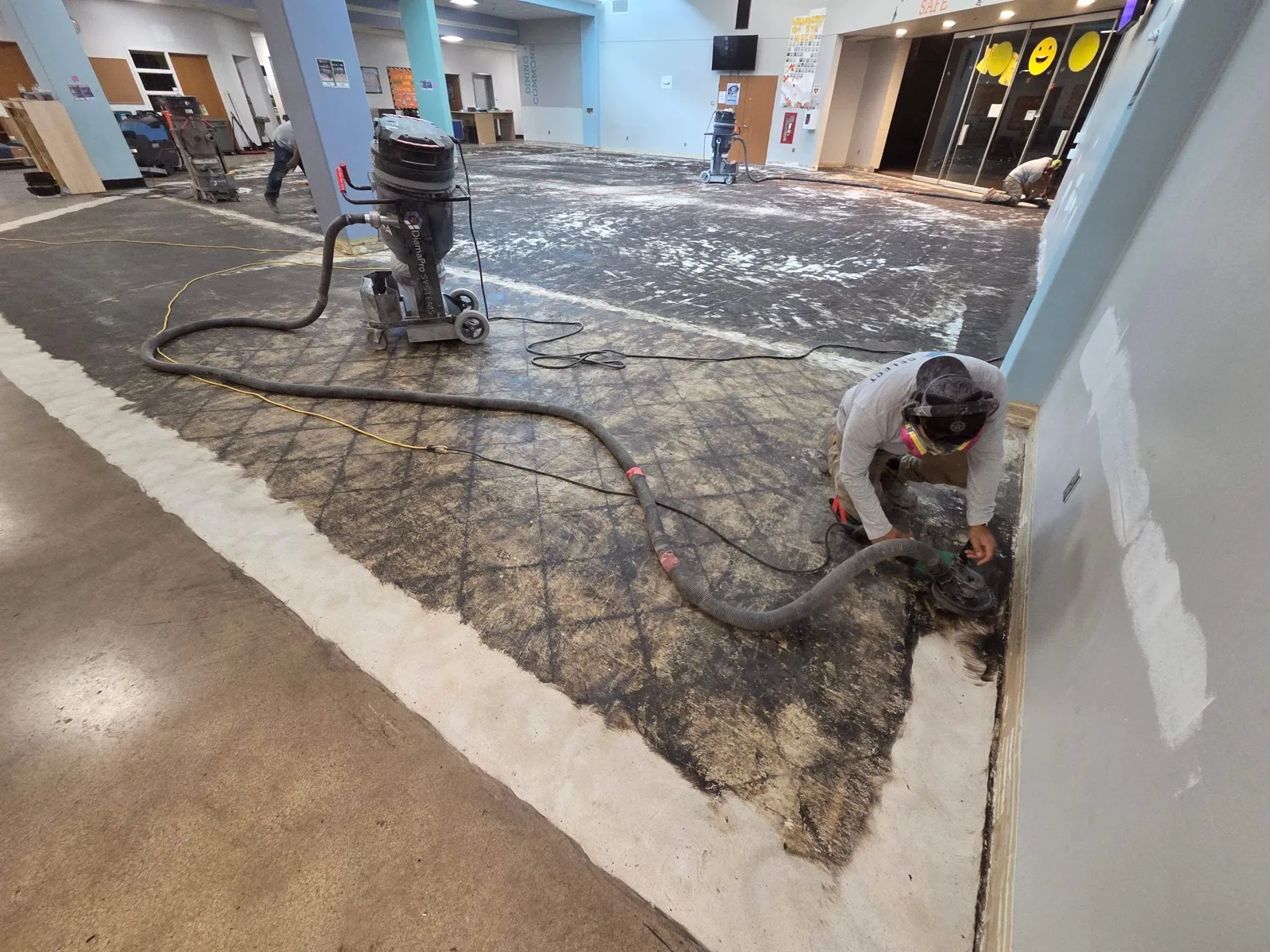 Solid color epoxy flooring — Select Coatings project photo