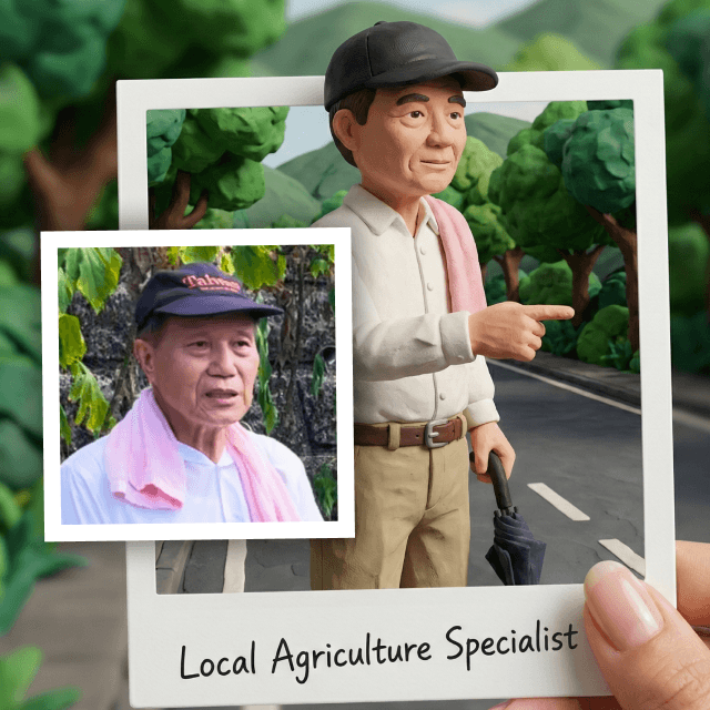 A man with surfboard