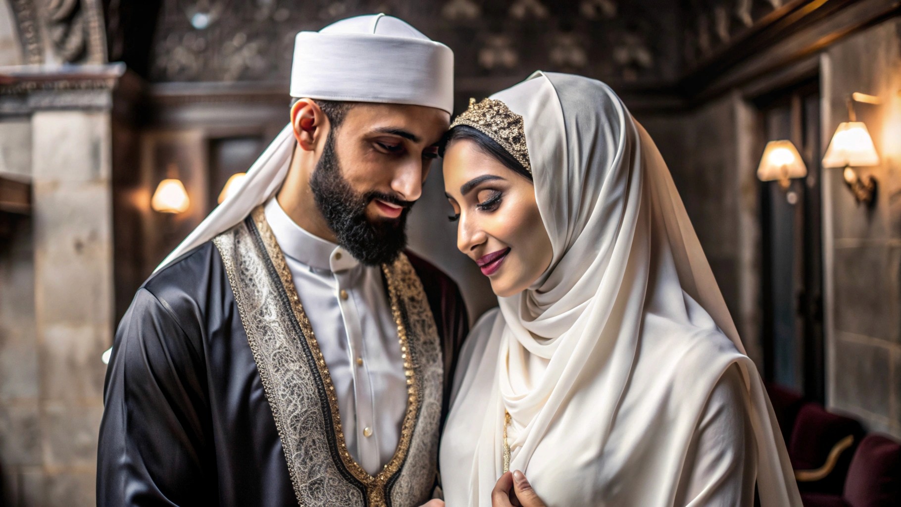 muslim traditional couple