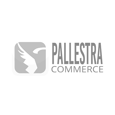Logotipo da Pallestra Commerce, cliente da Caprone nas áreas de consórcio e seguros