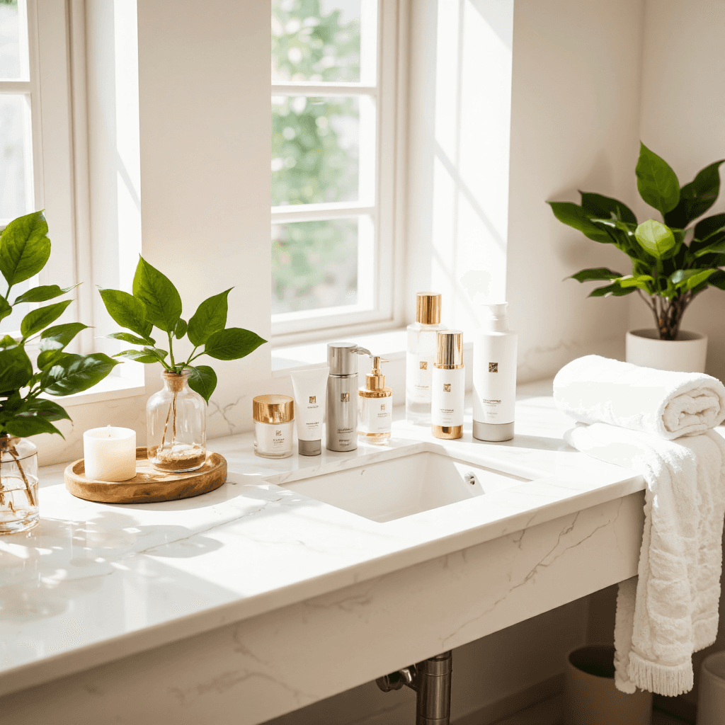 product photography of skincare products