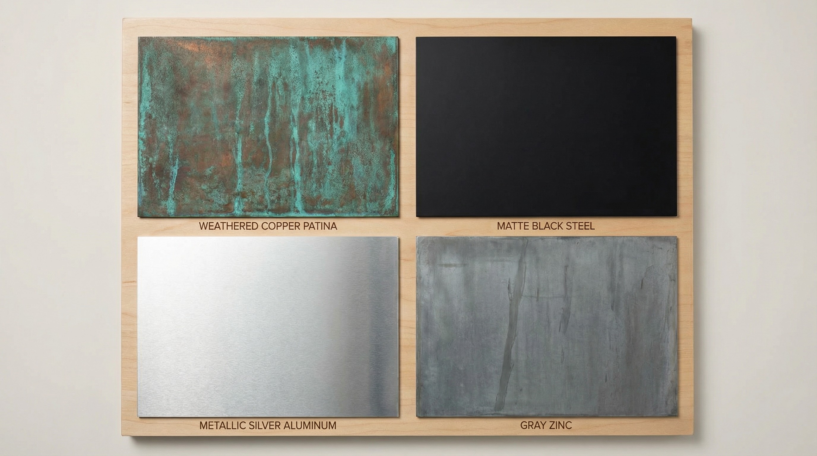 Comparison of different metal roofing materials including steel, copper, and aluminum.