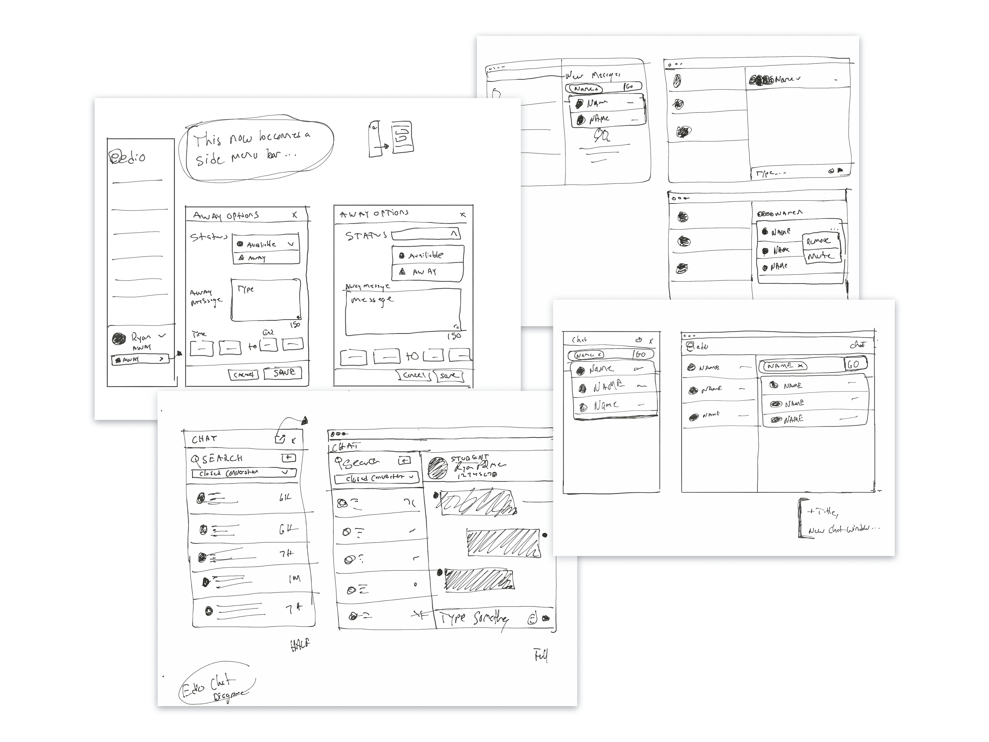 Edio, Wireframe, Whiteboard