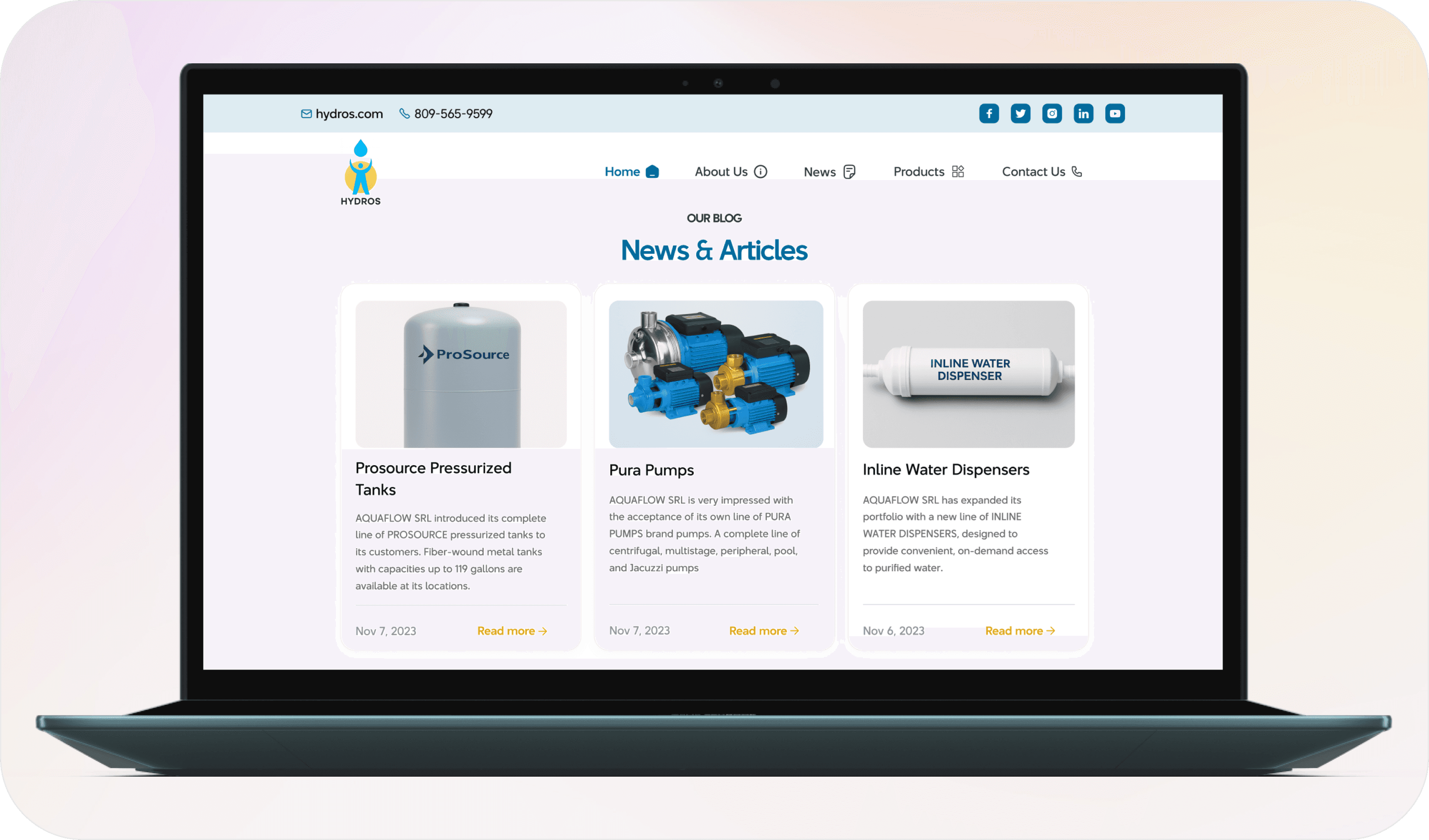 Home Page - Blog Section