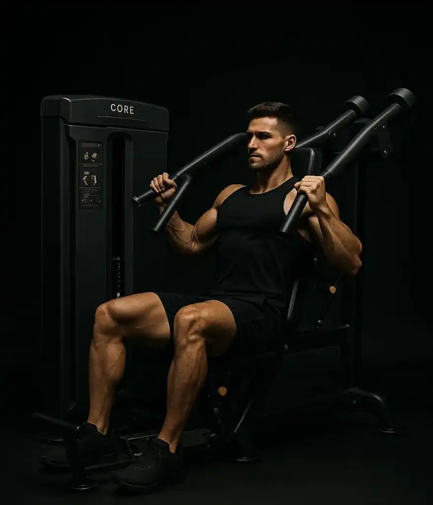 ICF 3001 dual-function chest press and shoulder press strength machine