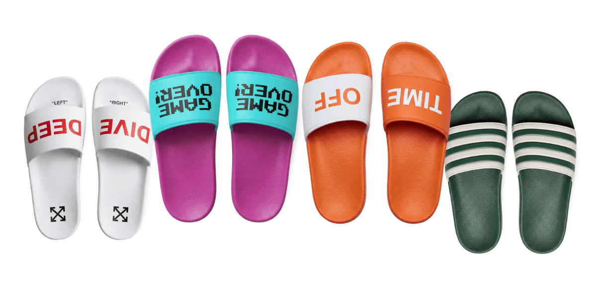 colorful Bespoke bath slippers with an embossed brand logo