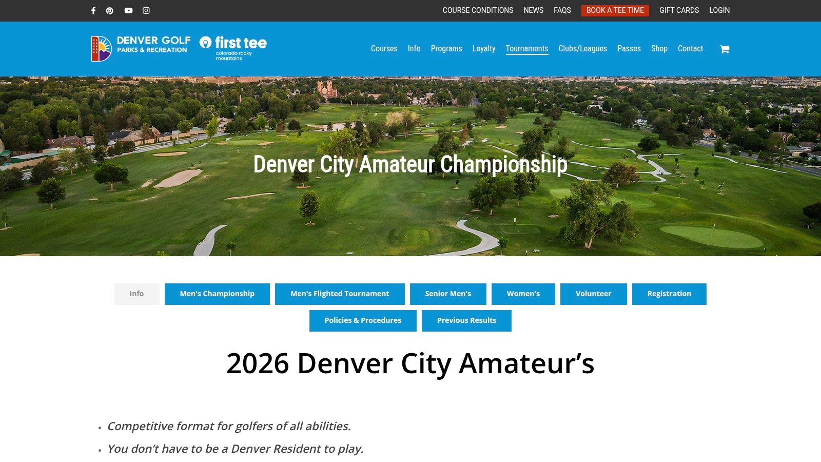 Denver City Amateur Championships (City of Denver Golf)