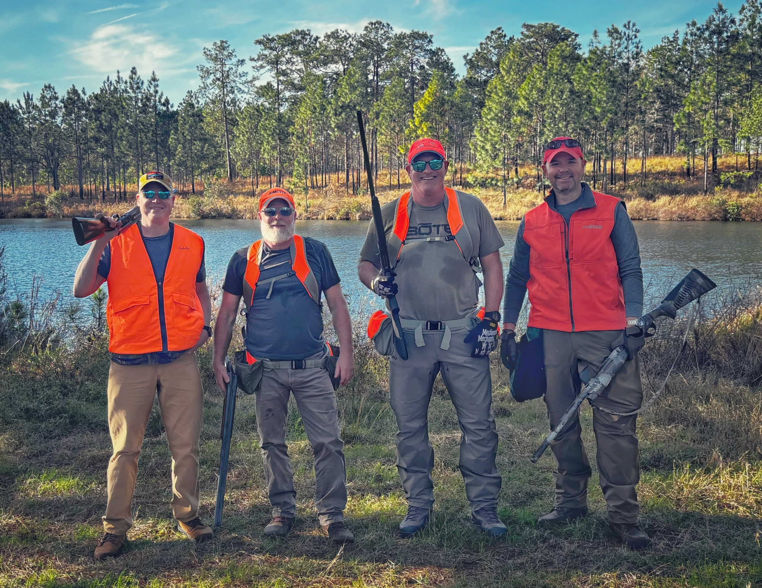 Group standing together outdoors
