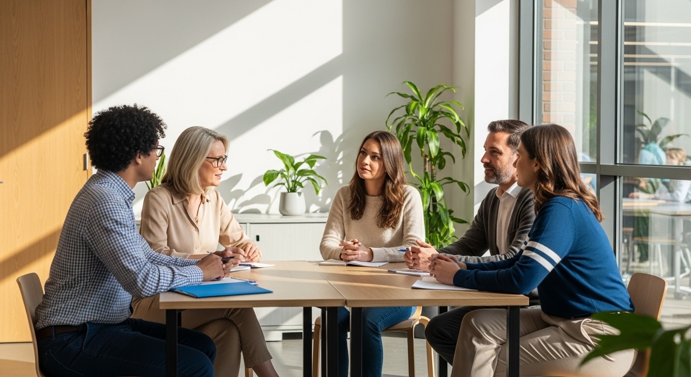 Teachers sitting