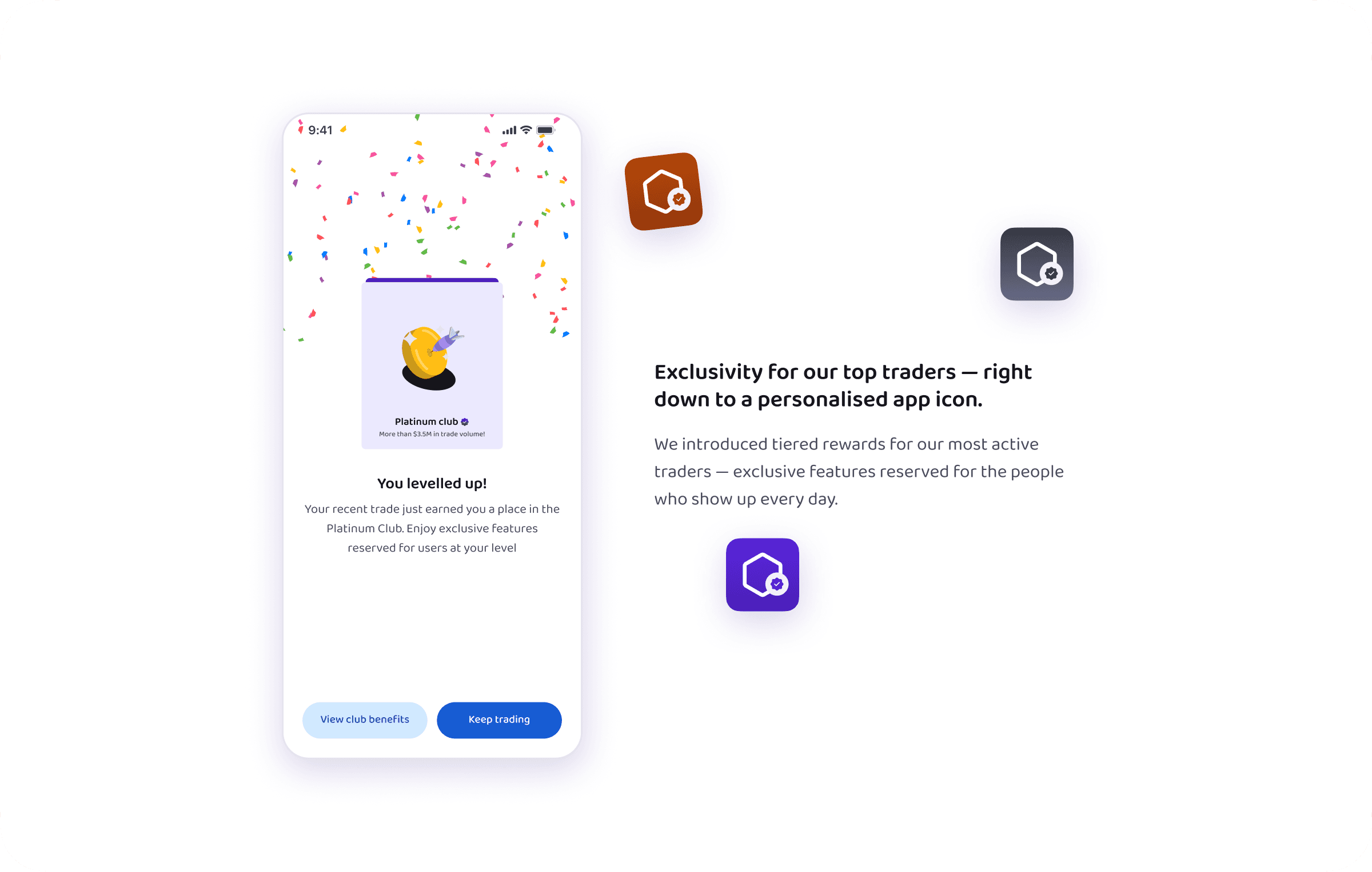 Additional redesigned Obiex mobile screen showing a feature users did not explicitly request.