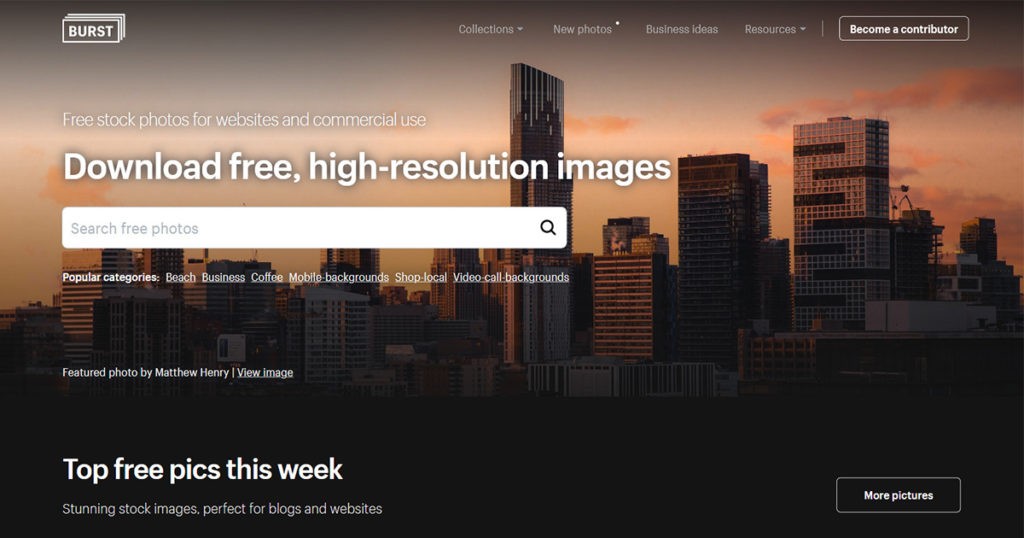 burst by shopify