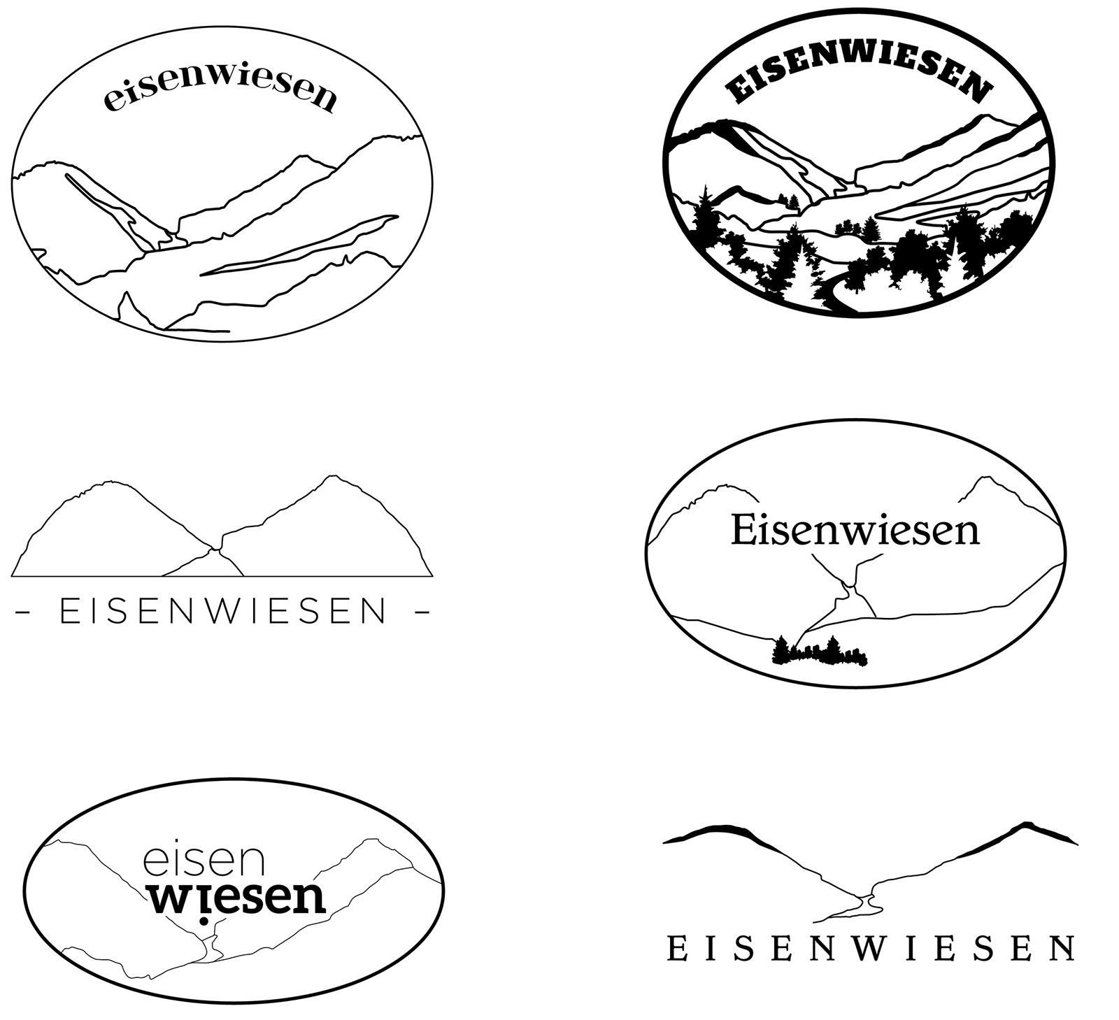 Erste Logoentwürfe