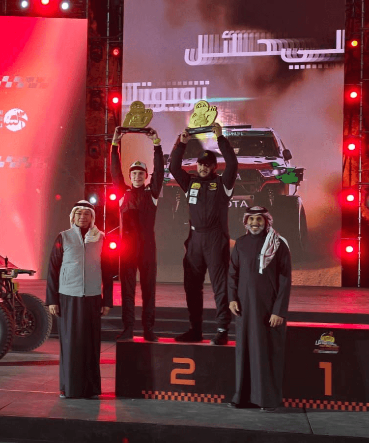 Waleed Racing wining in Rally Hail