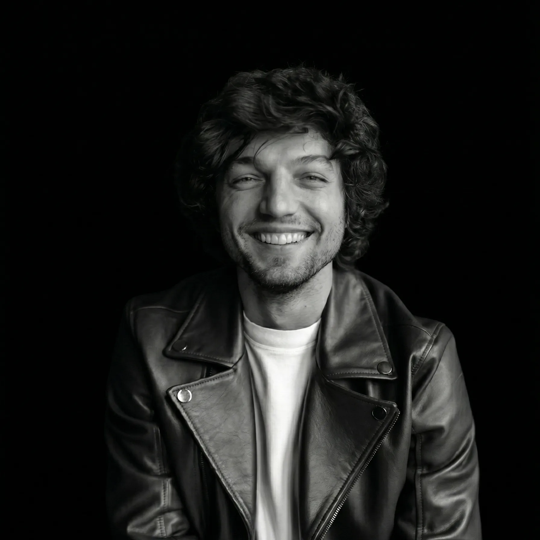 greyscale photography of woman