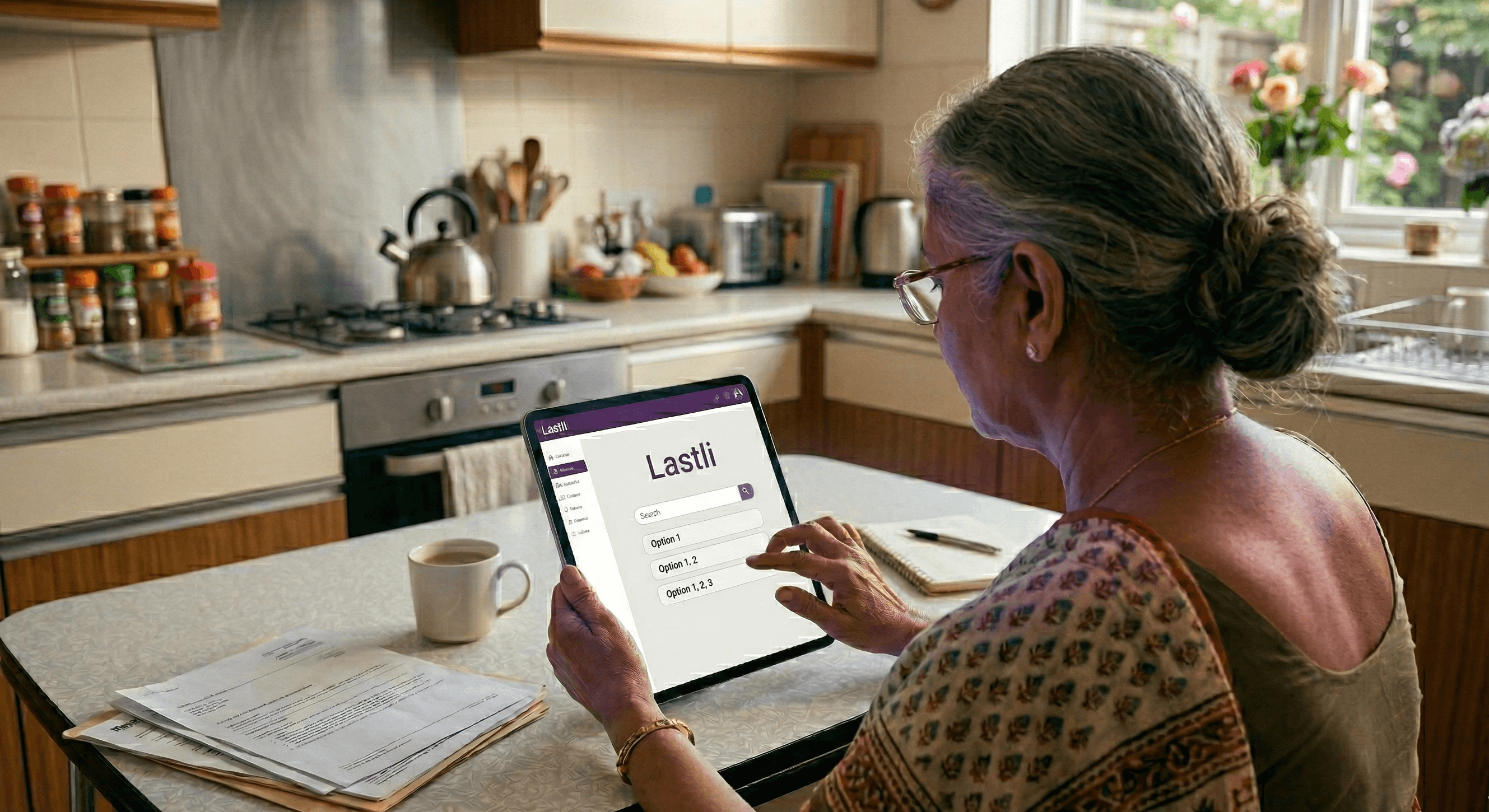 Rita using Lastli's dashboard