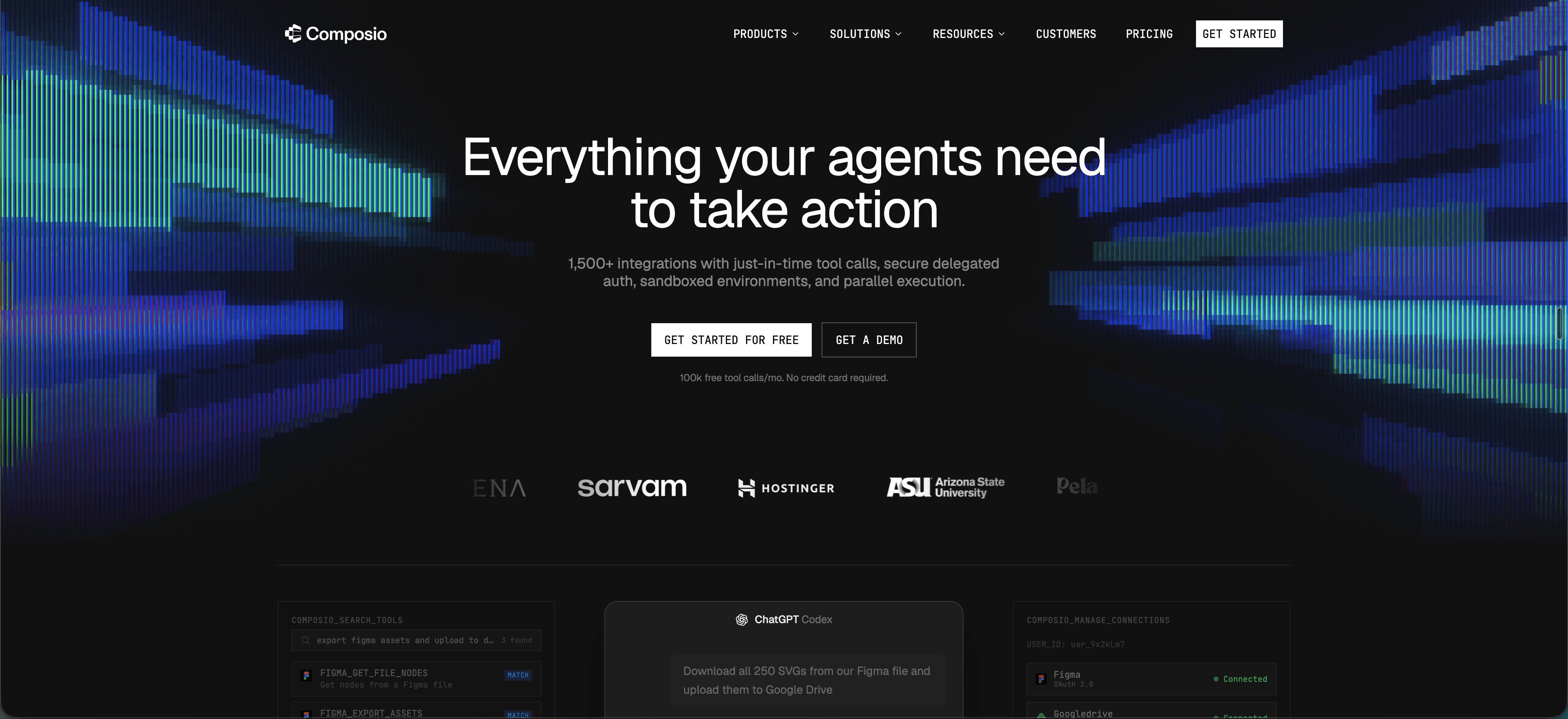 Composio homepage