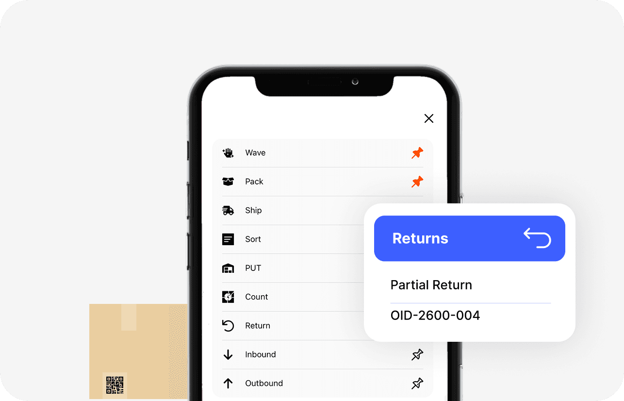 return options from warehouse