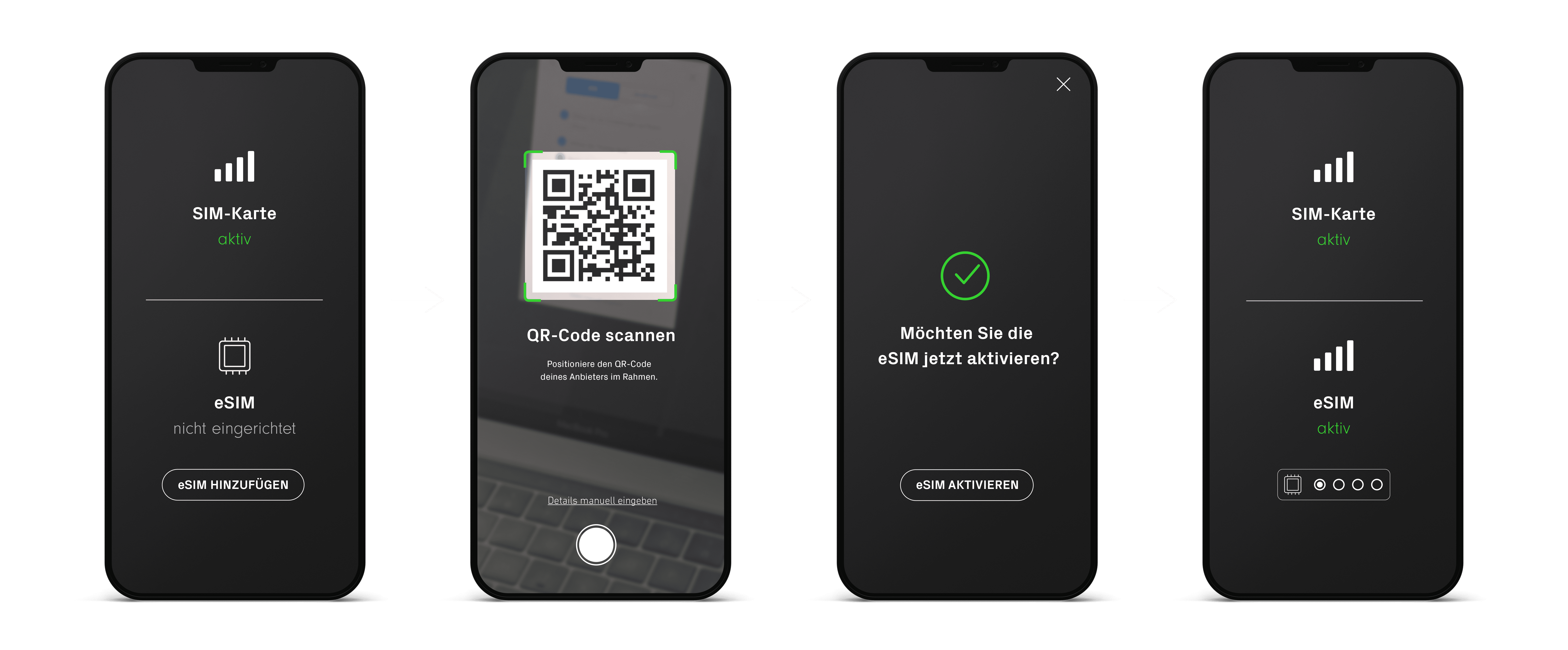 Einfache Einrichtung und eSIM-Aktivierung in Sekunden
