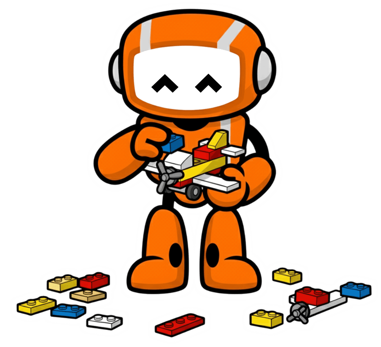 Робот играет в LEGO