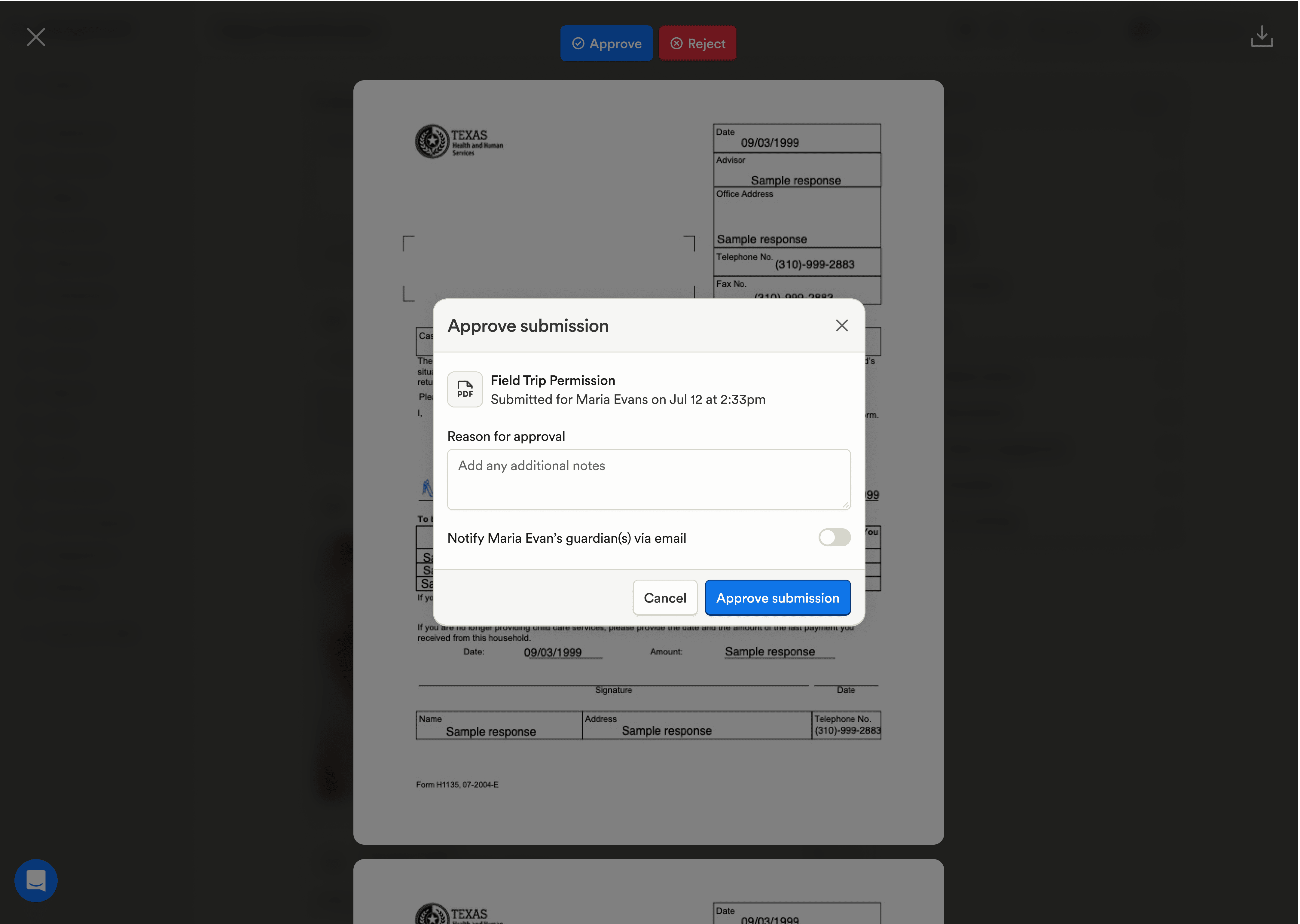 Faster paperwork approvals