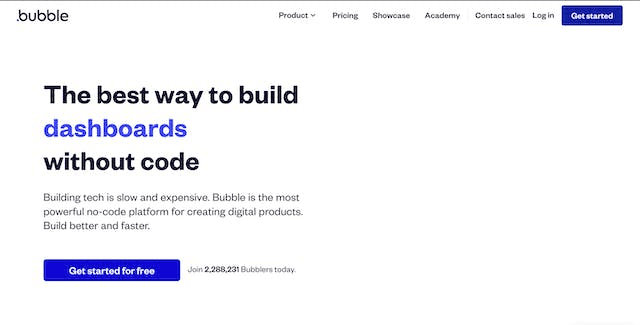 Bubbleis a No-Code Platform