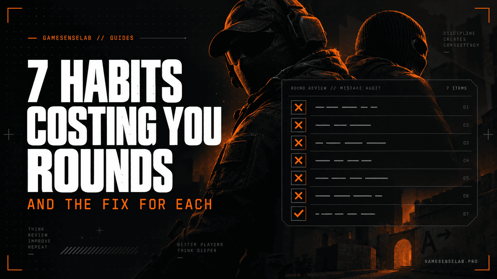 Seven CS2 habits that cost you rounds, with the fix for each