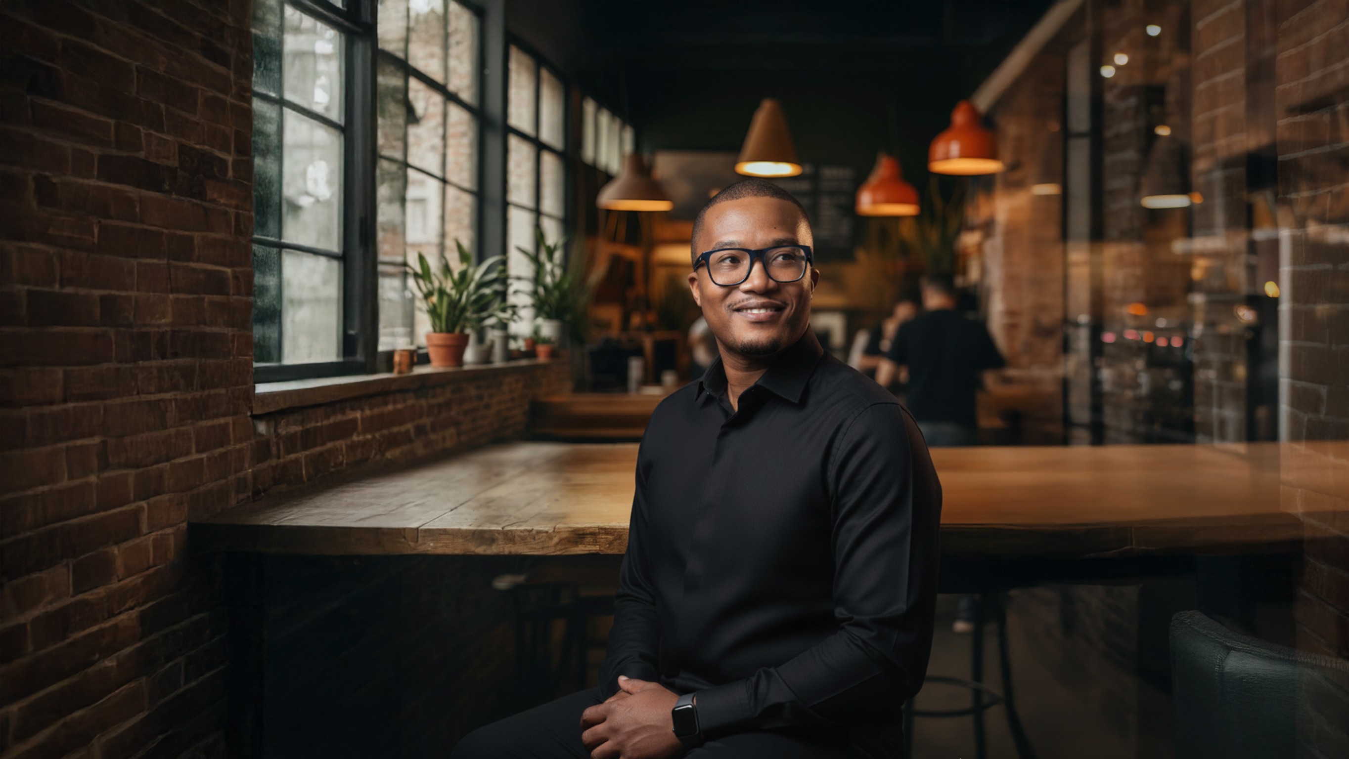 A person stands in a sandstone cave.