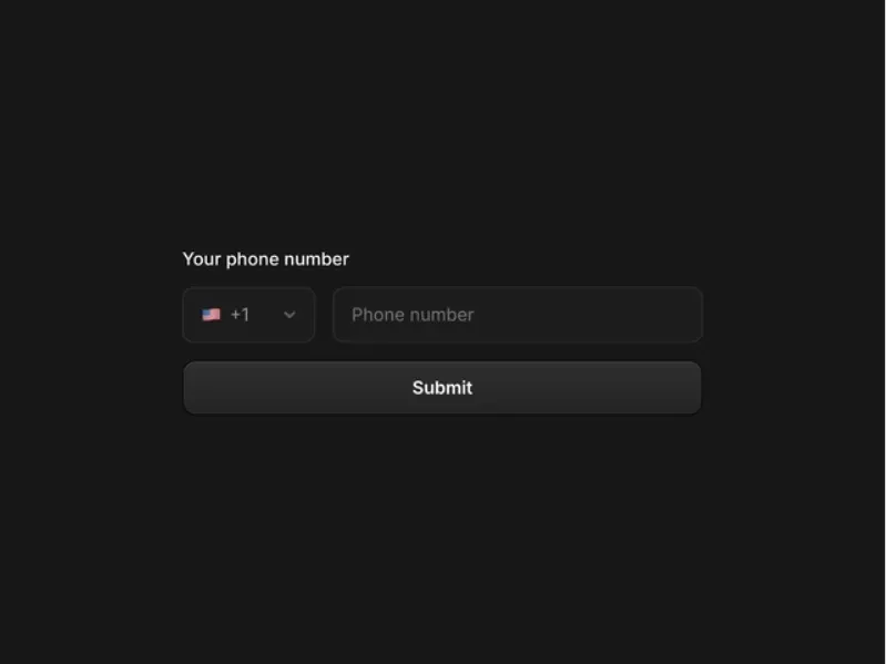 Country Code Selector framer form components