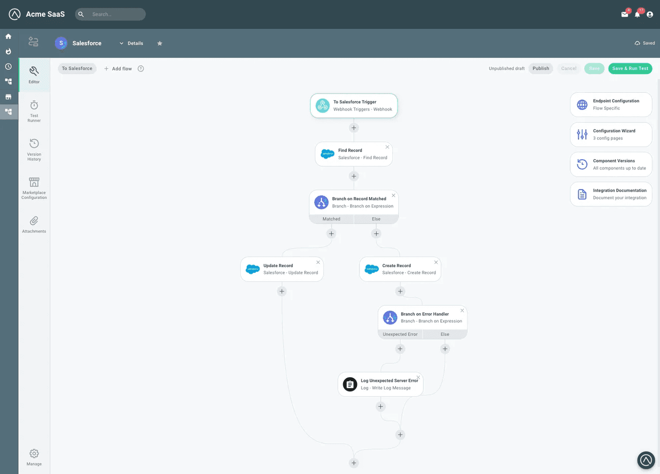 Prismatic allows customers to configure workflows