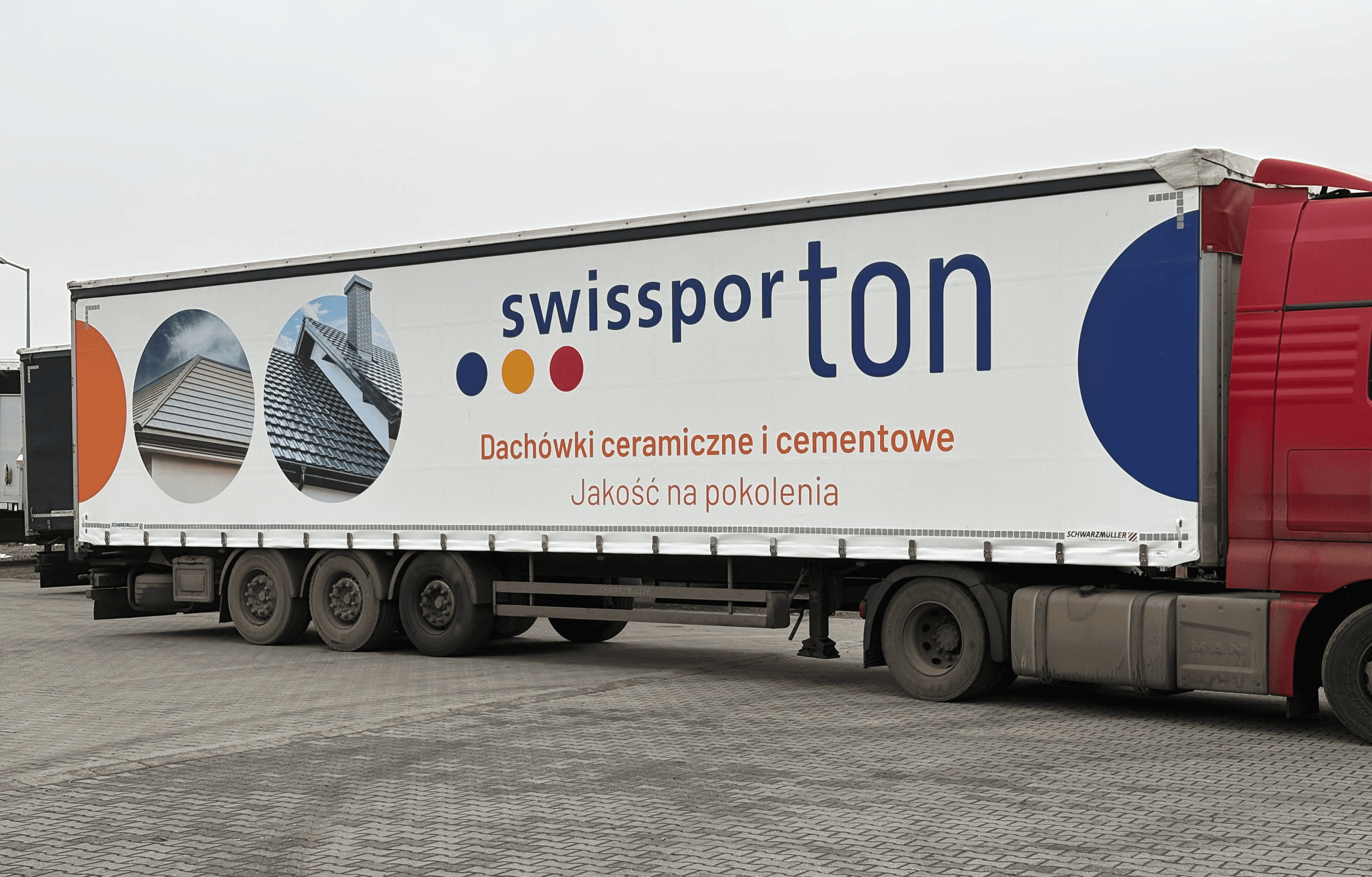 Druk UV plandeki na wywrotce – Małopolska