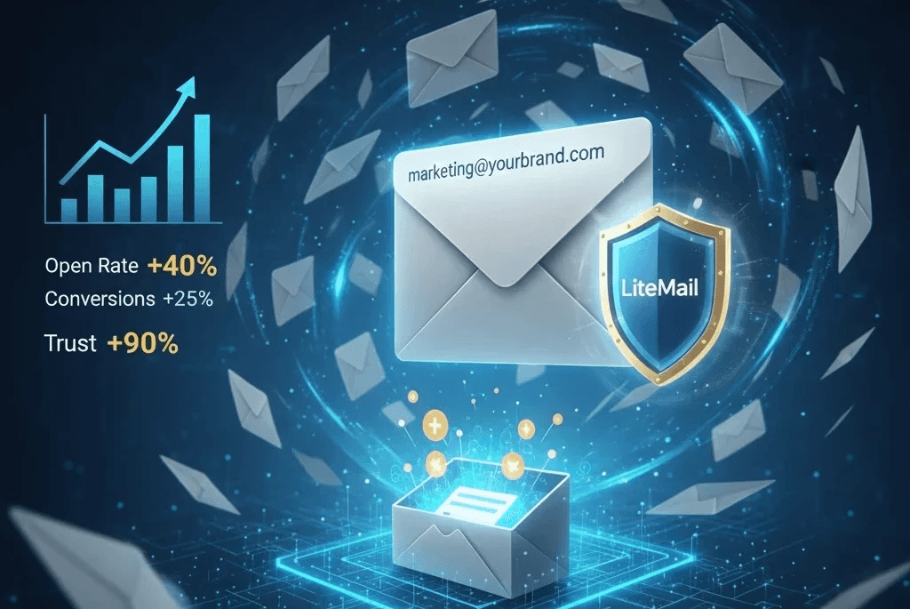 LiteMail custom domain cold email
