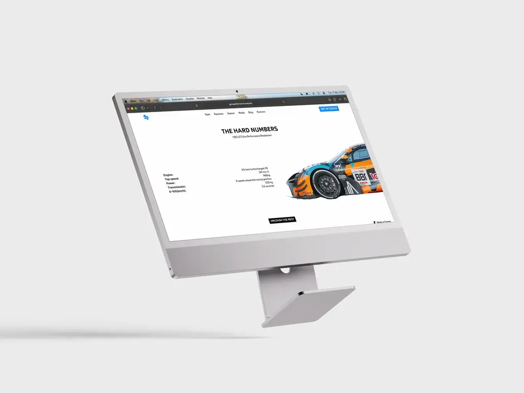 Garage 59 Car Stats Mock