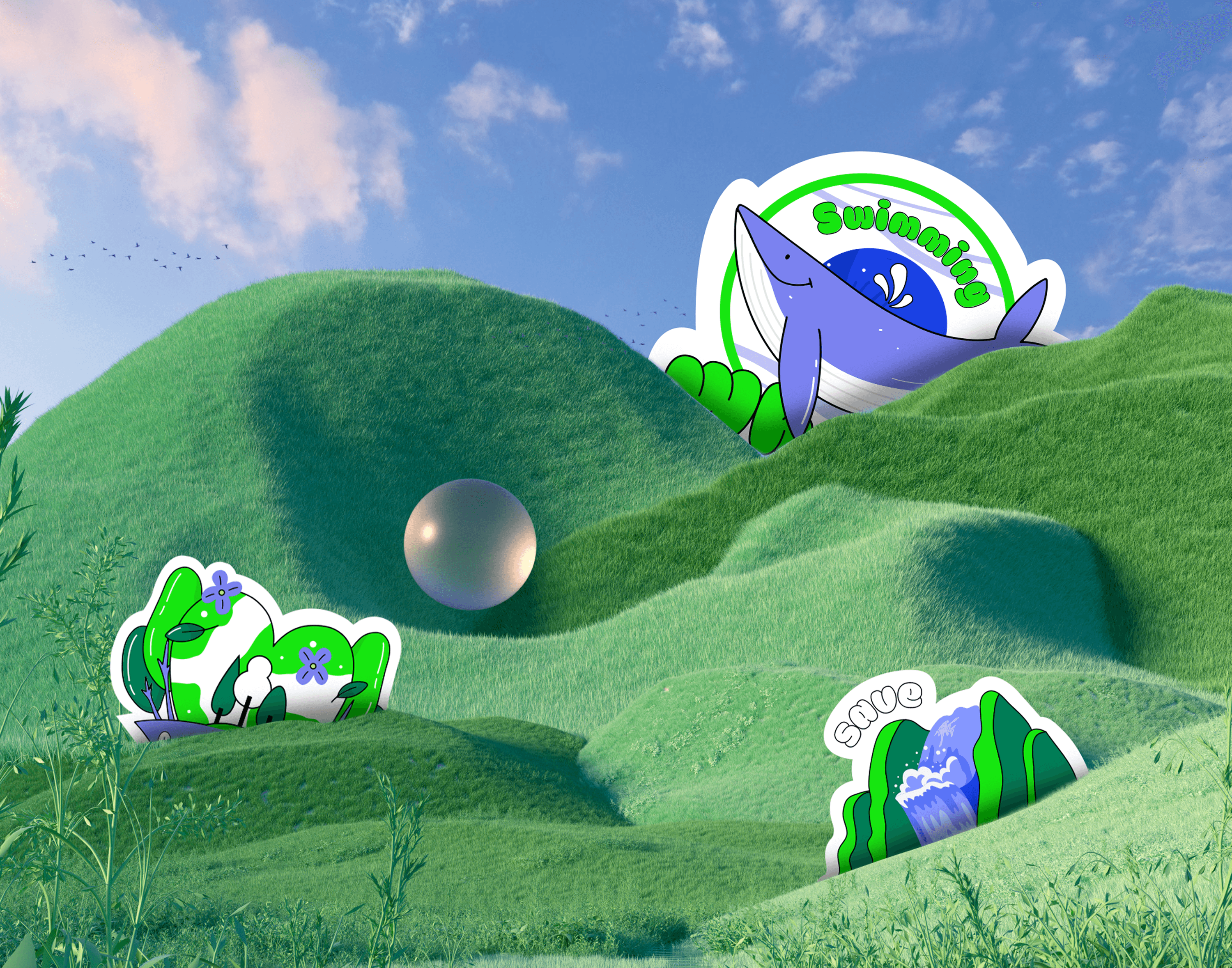 White branded cap with turquoise logo placed on fresh lemons in a red bowl