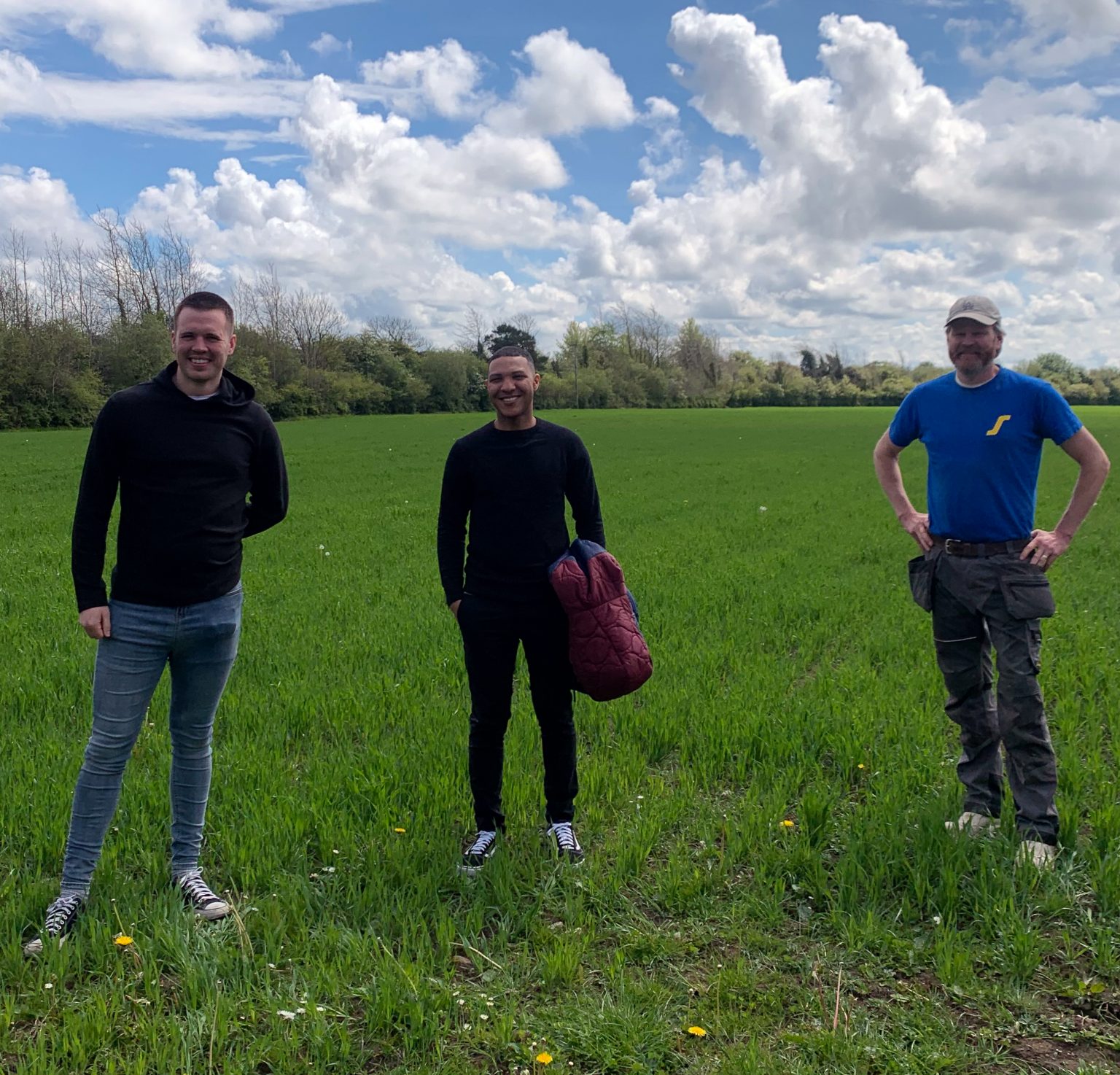 Flour and Oats growing on the Field to get supplied to As One Restaurant Dublin