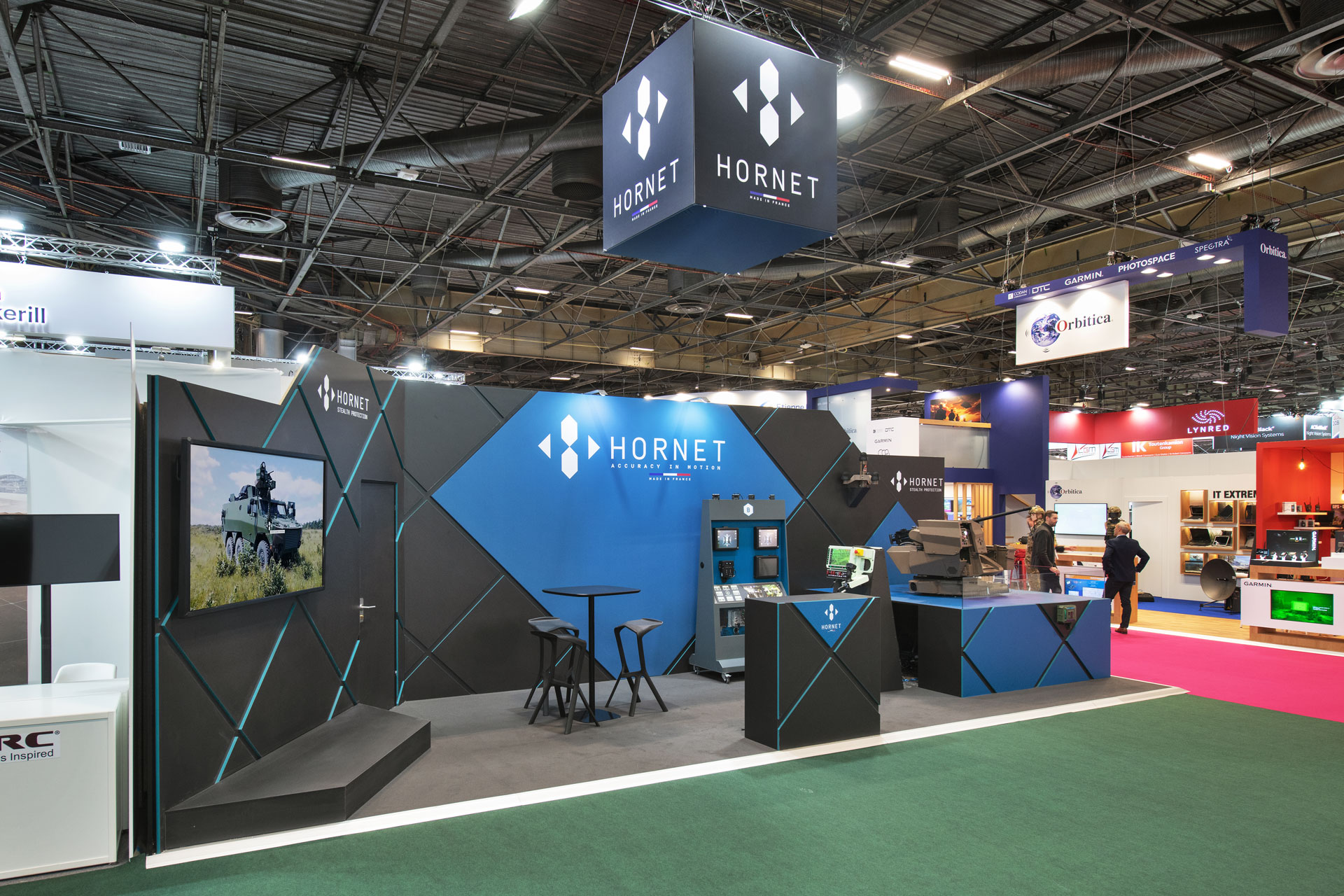 Stand indoor Hornet par Expace