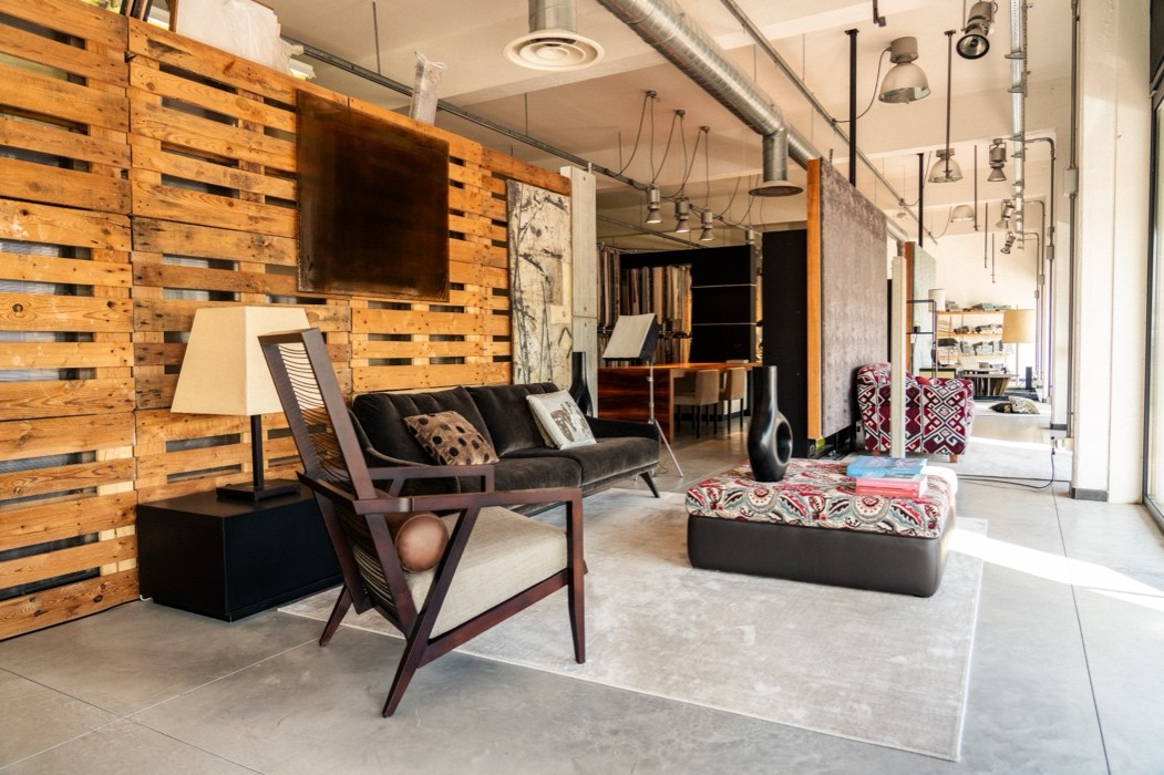 the interior of our showroom