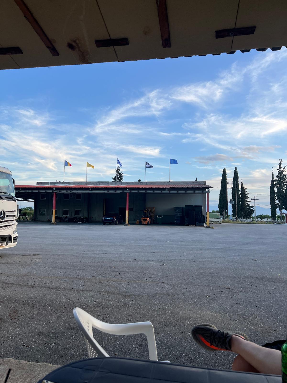 Gabriela Fruit logistics center in Greece with refrigerated truck loading dock