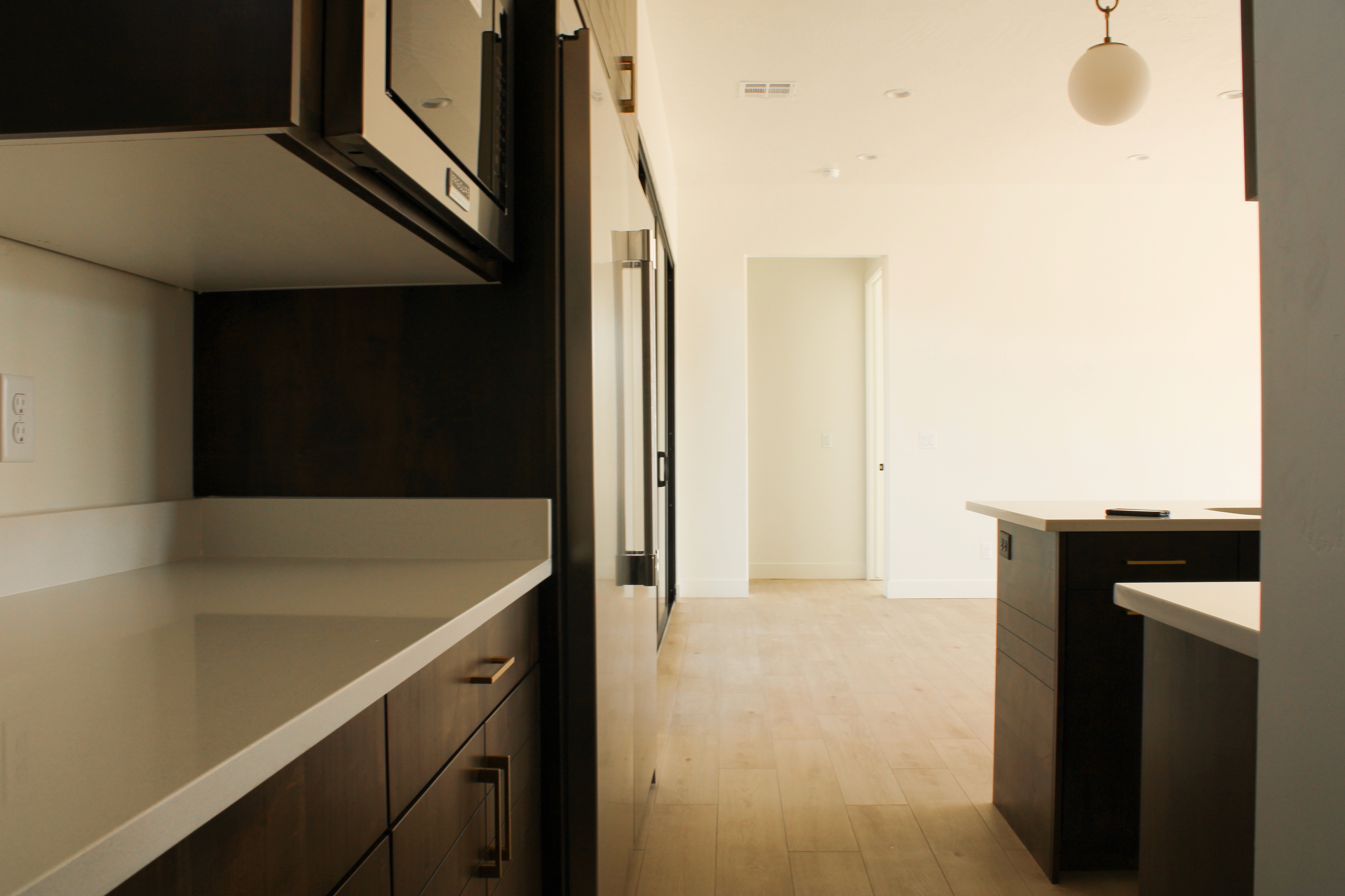 Secondary prep kitchen in The Overlook at Falcon Ridge custom home in Hurricane, Utah, designed for extra storage and food preparation space.