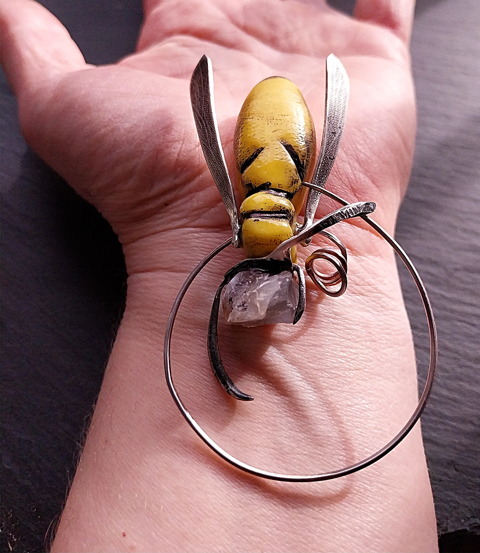 lepoglava agate hornet AK brooch lepoglava agate geological natural monument in croatia