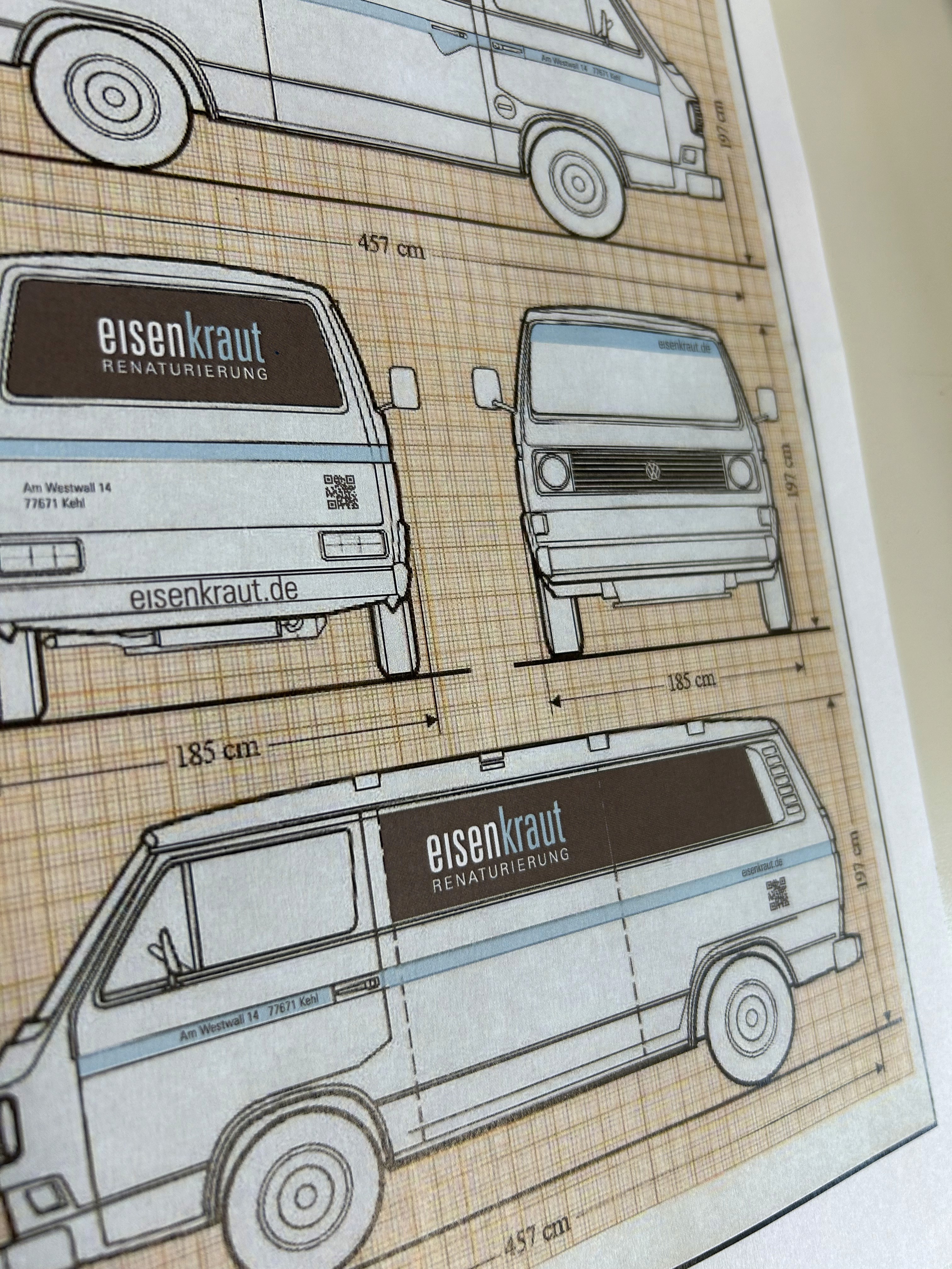 Motorhaubenbeschriftung Nutzfahrzeug