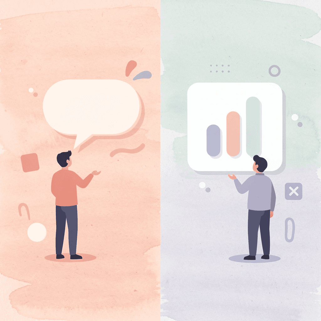 Split scene illustration showing contrast between misunderstanding and proper understanding of wallahi