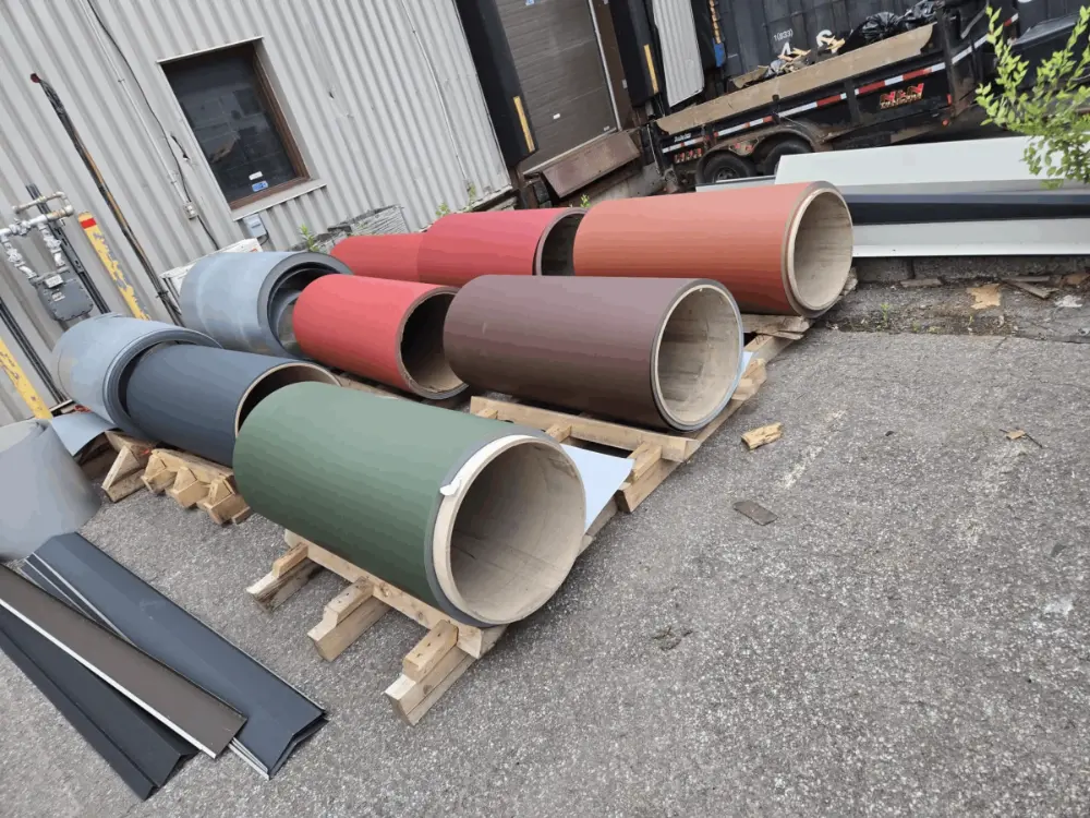 Rouleaux d'acier galvanisé coloré - matériaux haut de gamme pour toiture métallique