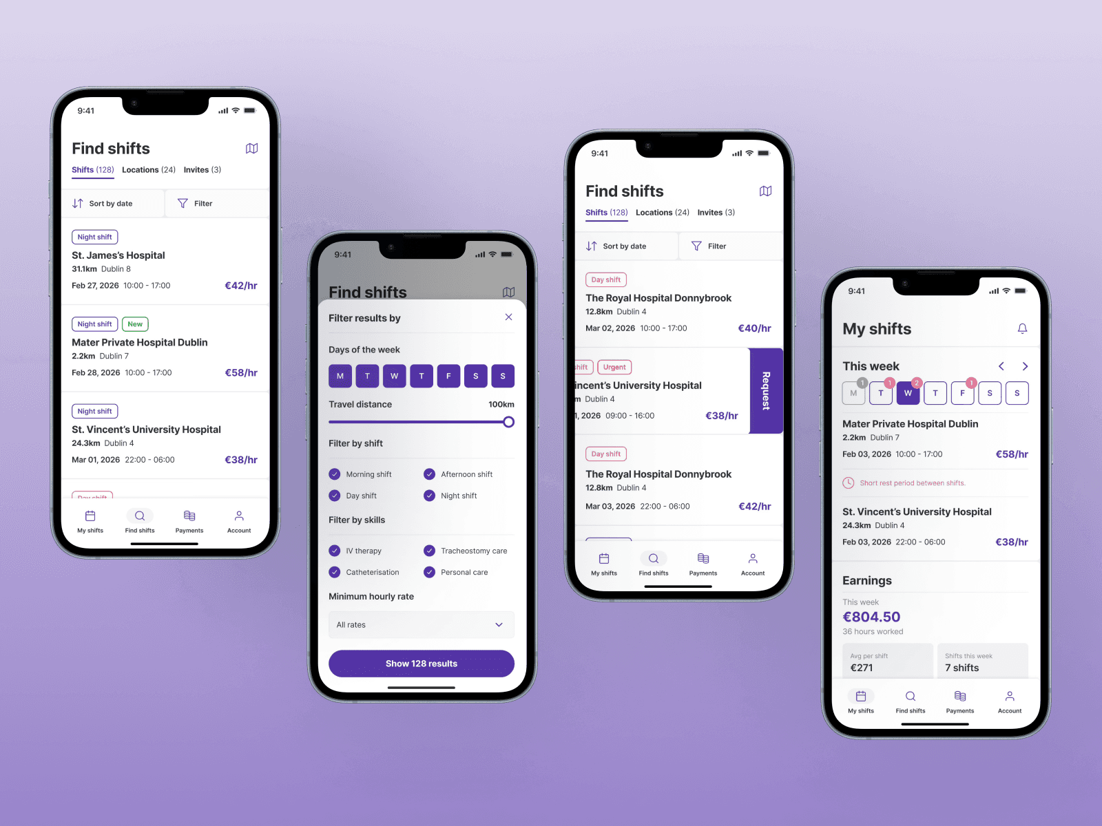 Tablet showing Bloomy UI
