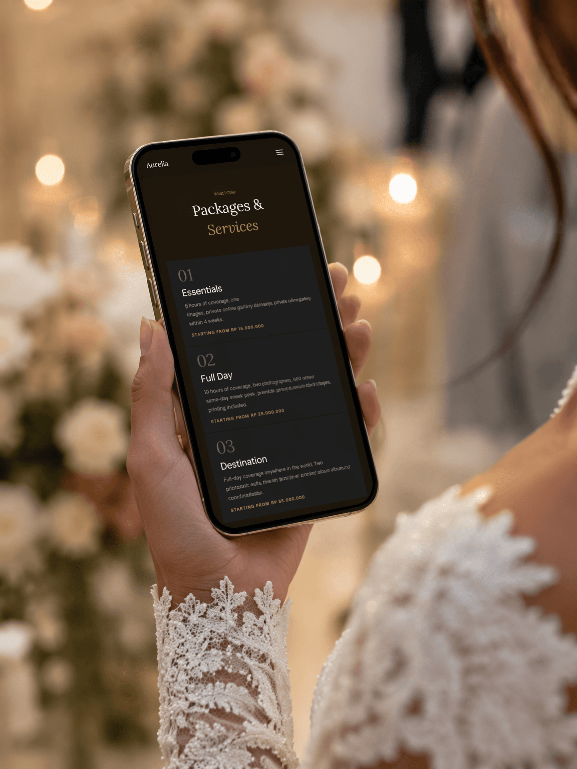 mockup website design