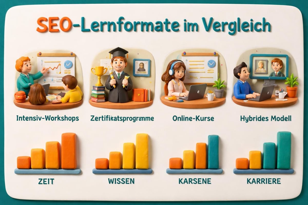 SEO Lernformate Vergleich