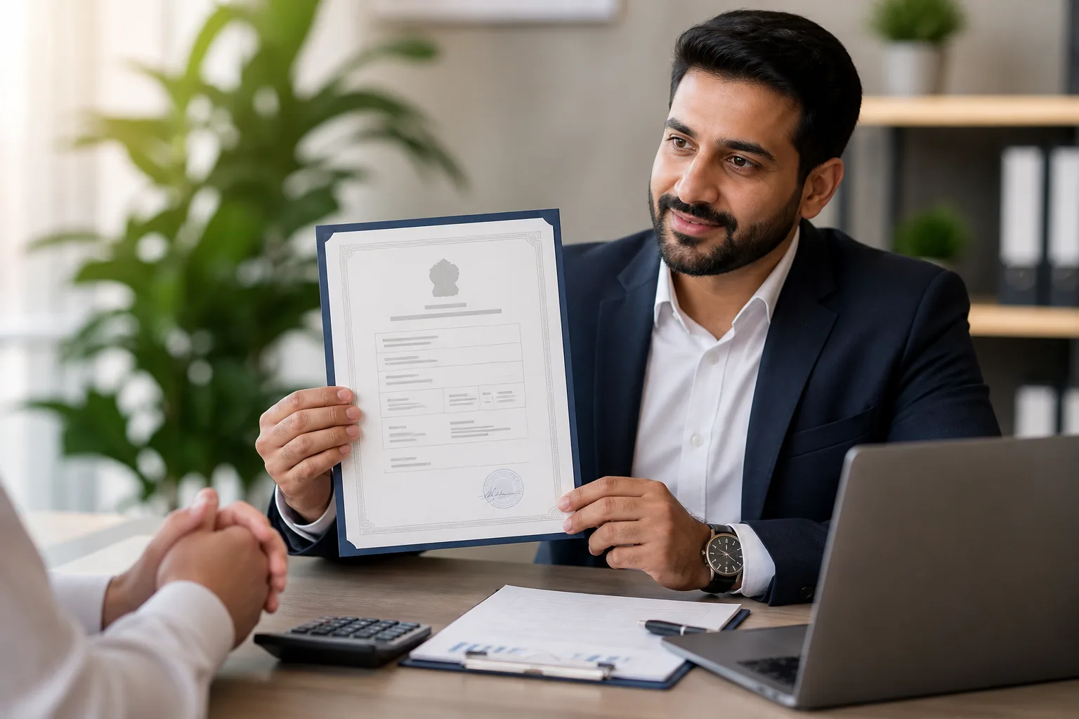 Marketing Consultancy License in Dubai beside an itemised cost breakdown with stacked coins and a