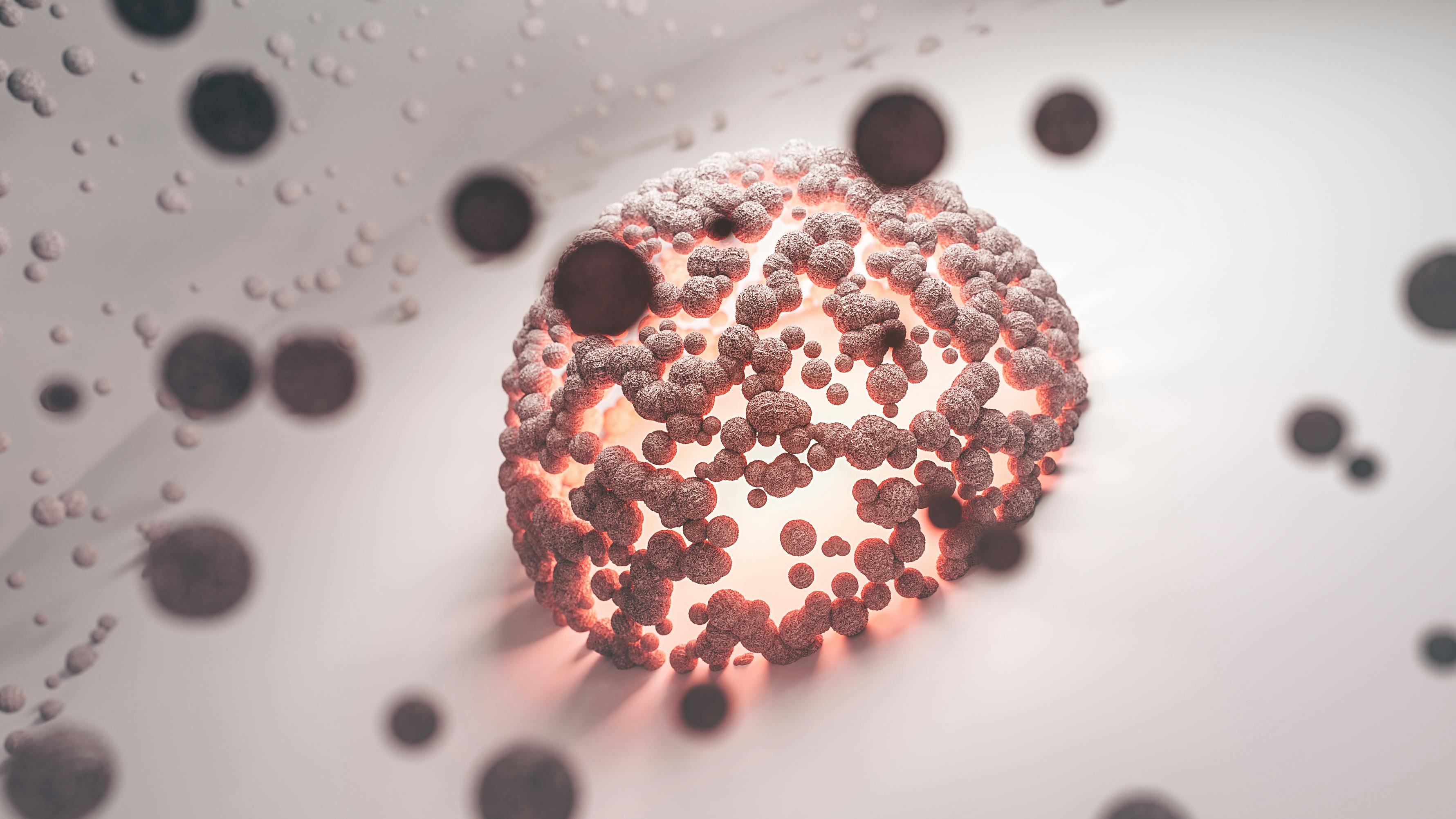 intricate-abstract-representation-of-a-cellular-structure-with-a-glowing-core-on - marek-piwnicki (pexels)