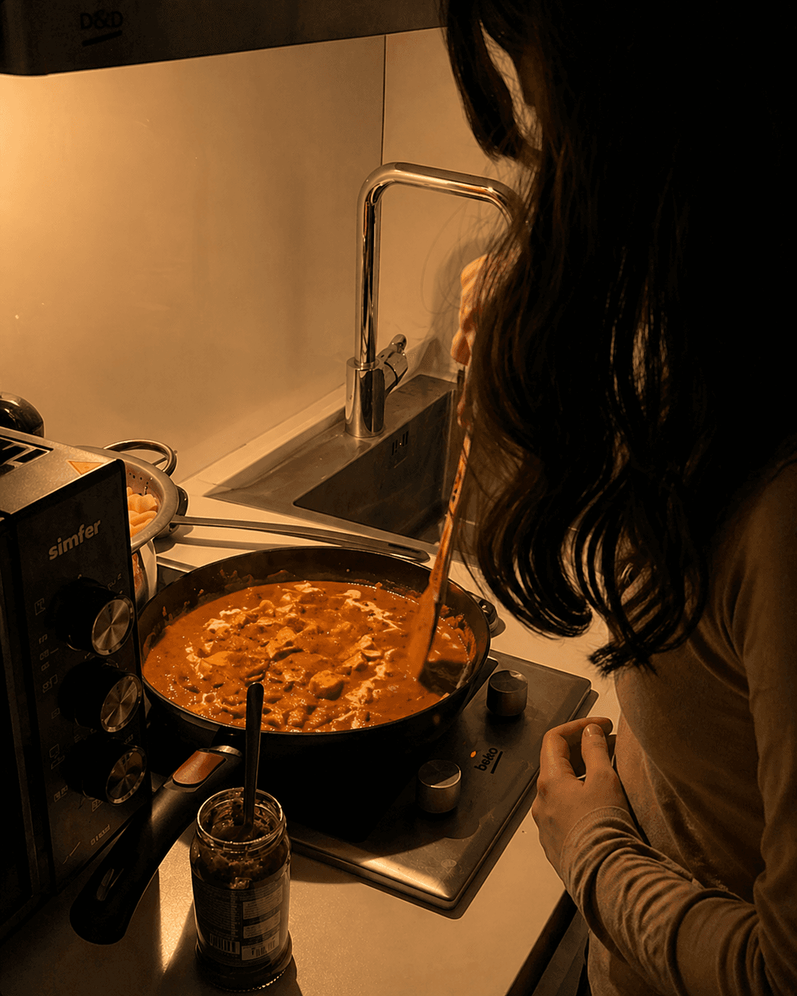 Cooking Paneer Dish